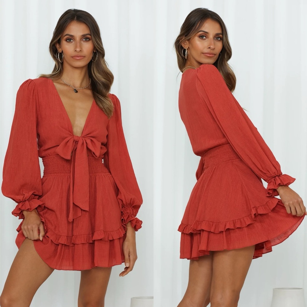 Hello Molly Lost Somebody Dress Rose. Size 8 (Large)